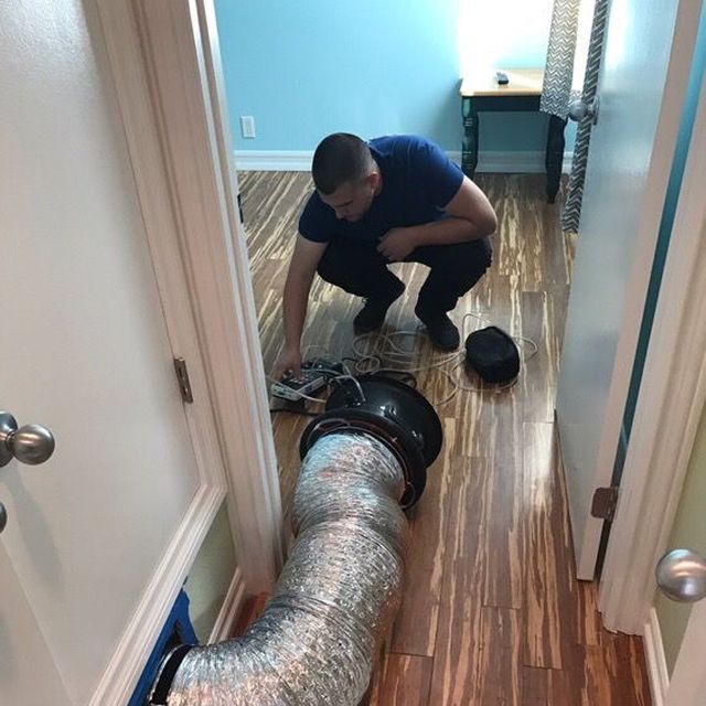 Airflow testing inside a home