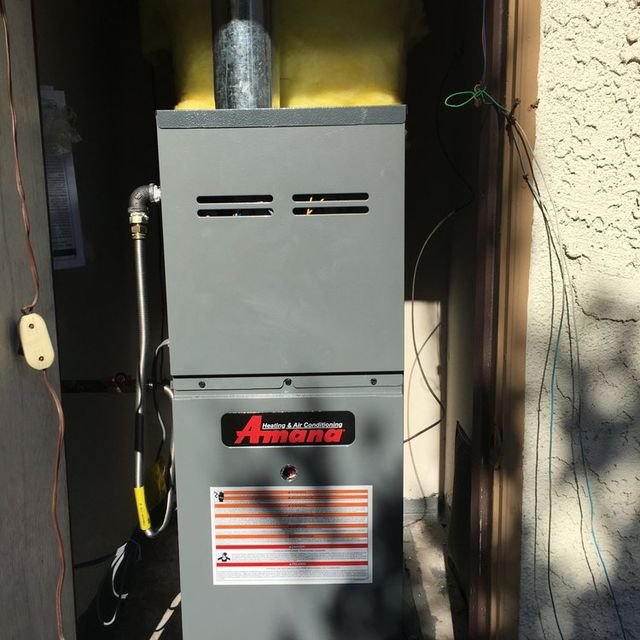 Furnace installation being verified