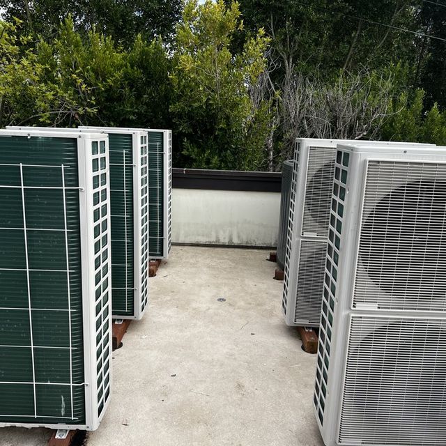 Bank of mini-split condensers